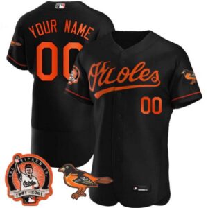 Baltimore Orioles Black Custom Jersey – All Stitched