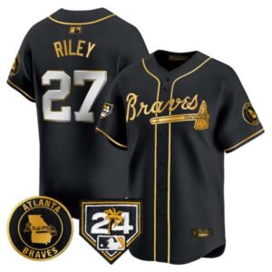 Men’s Atlanta Braves 2024 Spring Training Patch Vapor Premier Limited Jersey – All Stitched