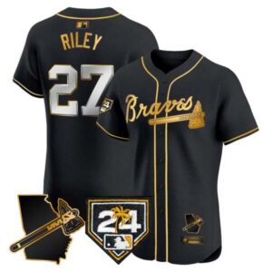 Men’s Atlanta Braves 2024 Spring Training & Georgia Patch Vapor Premier Elite Jersey – All Stitched