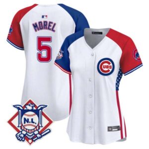 Women’s Chicago Cubs 2024 Fourth of July Vapor Premier Limited Jersey V3 – All Stitched