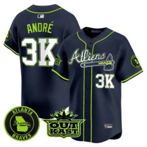 Men’s Atlanta Braves Atliens Vapor Premier Limited Jersey – All Stitched