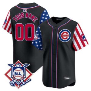 Chicago Cubs 2024 Fourth of July Vapor Premier Limited Custom Jersey V2 – All Stitched