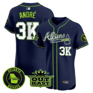 Men’s Atlanta Braves Atliens Vapor Premier Elite Jersey – All Stitched