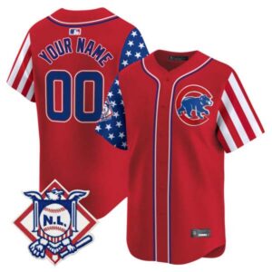 Chicago Cubs 2024 Fourth of July Vapor Premier Limited Custom Jersey – All Stitched