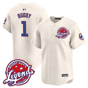 Men’s Chicago Cubs Buddy Guy’s Legends Vapor Premier Limited Jersey – All Stitched