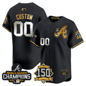 Atlanta Braves Champions & 150th Patch Vapor Premier Limited Custom Jersey – All Stitched