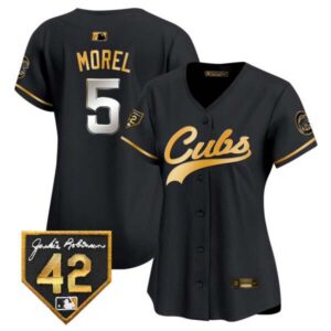 Women’s Chicago Cubs Jackie Robinson Patch Vapor Premier Limited Jersey – All Stitched