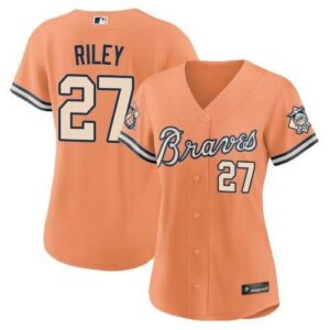 Women’s Atlanta Braves Peaches n’ Cream Jersey – All Stitched