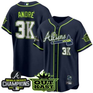 Men’s Atlanta Braves Atliens Champions Cool Base Jersey – All Stitched