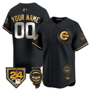 Chicago Cubs Spring Training & Illinois Patch Vapor Premier Limited Custom Jersey – All Stitched