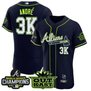 Men’s Atlanta Braves Atliens Champions Flex Base Jersey – All Stitched