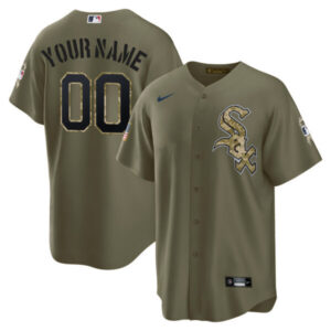 Chicago White Sox Salute To Service Baseball Custom Jersey – All Stitched