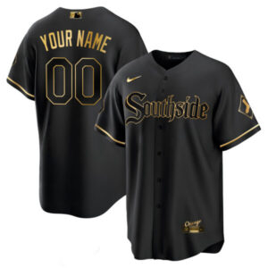 Chicago White Sox Gold Baseball Custom Jersey – All Stitched