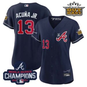 Women’s Atlanta Braves Outkast Gold The A Baseball Jersey – All Stitched