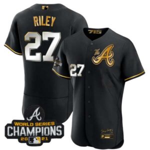 Youth’s Atlanta Braves Champions City Connect Gold Flex Base Jersey – All Stitched