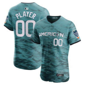 American League 2023 MLB All-Star Game Teal Custom Jersey – All Stitched