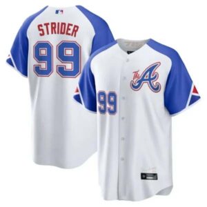 Atlanta Braves Spencer Strider City Connect Jersey – All Stitched
