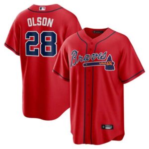 Matt Olson Atlanta Braves Red Jersey – All Stitched