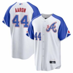 Hank Aaron Atlanta Braves 2023 City Connect Jersey – All Stitched