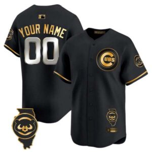 Chicago Cubs Illinois Patch Vapor Premier Limited Custom Jersey V2 – All Stitched