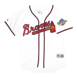 Deion Sanders Atlanta Braves 1992 World Series Jersey – All Stitched