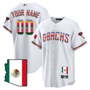 Men’s Arizona Diamondbacks Hispanic Heritage Custom Jersey – All Stitched