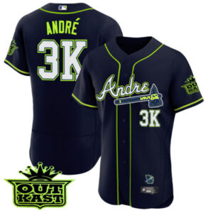 Atlanta Braves Andre Flex Base Jersey – All Stitched