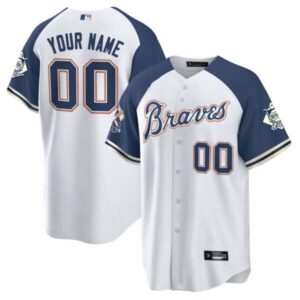 Atlanta Braves Peaches n’ Cream Custom Jersey – All Stitched