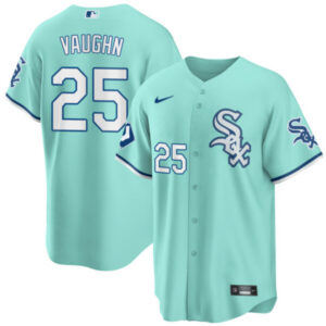 Men’s Chicago White Sox Teal Collection Jersey – All Stitched
