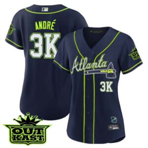 Women’s Atlanta Braves Outkast Baseball Jersey V3 – All Stitched