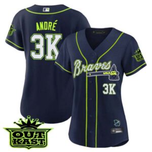 Women’s Atlanta Braves Outkast Baseball Jersey V2 – All Stitched