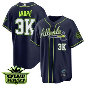 Men’s Atlanta Braves Outkast Cool Base Jersey V3 – All Stitched