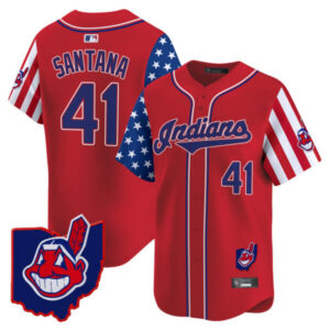 Men’s Cleveland Indians 2025 Independence Day Vapor Premier Limited Jersey – All Stitched