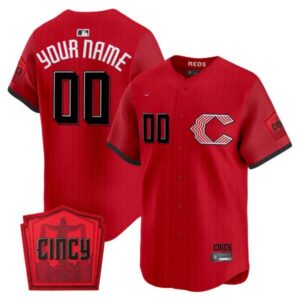 Cincinnati Reds 2026 City Connect Vapor Premier Limited Custom Jersey – All Stitched