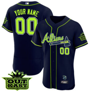 Atlanta Braves Atliens Flex Base Custom Jersey V3 – All Stitched