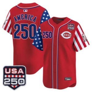 Men’s Cincinnati Reds “America250 Edition” Vapor Premier Limited Jersey – All Stitched
