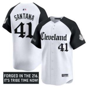 Men’s Cleveland Indians ‘Gothic Iron Edition’ Vapor Premier Limited Jersey – All Stitched