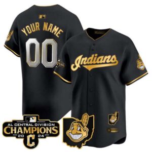 Cleveland Indians 2024 AL Central Division Champions Vapor Premier Limited Custom Jersey – All Stitched