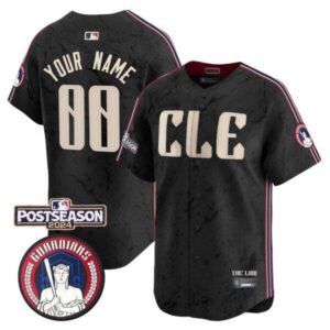 Cleveland Guardians 2024 Postseason Patch City Connect Vapor Premier Limited Custom Jersey – All Stitched