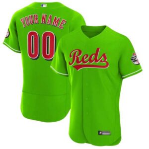 Cincinnati Reds Bright Green Custom Jersey – All Stitched