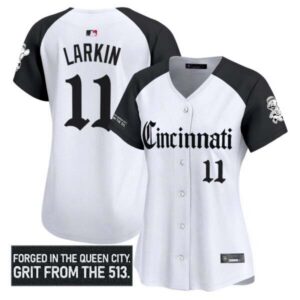 Women’s Cincinnati Reds ‘Gothic Queen City Edition’ Vapor Premier Limited Jersey – All Stitched