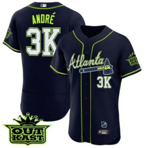 Men’s Atlanta Braves Outkast Flex Base Jersey V3 – All Stitched