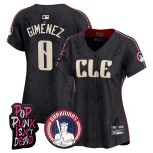 Women’s Cleveland Guardians MGK Vapor Premier Limited Jersey – All Stitched