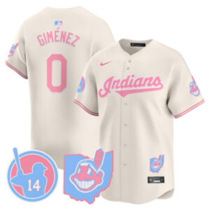 Unisex Cleveland Indians Larry Doby Bubblegum Pink Vapor Premier Limited Jersey – All Stitched