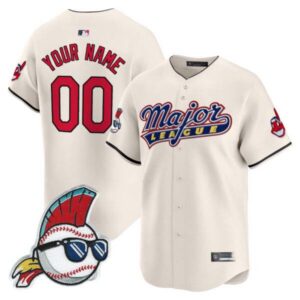 Cleveland Indians Major League Vapor Premier Limited Custom Jersey – All Stitched