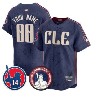 Cleveland Guardians Larry Doby Patch City Connect Vapor Premier Limited Custom Jersey – All Stitched