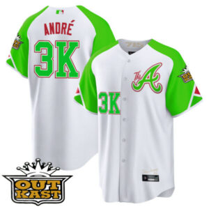 Atlanta Braves Atliens 2023 City Connect Bright Green Cool Base Jersey – All Stitched