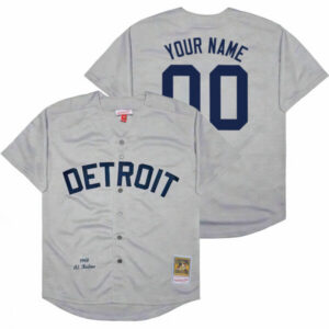 Detroit Tigers Throwback Custom Jersey – Cooperstown Collection – All Stitched