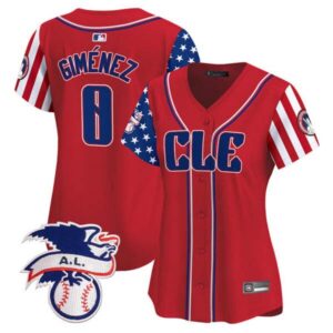 Women’s Cleveland Guardians 2024 Fourth of July Vapor Premier Limited Jersey – All Stitched