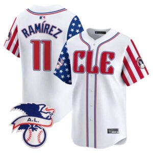 Men’s Cleveland Guardians 2024 Fourth of July Vapor Premier Limited Jersey – All Stitched